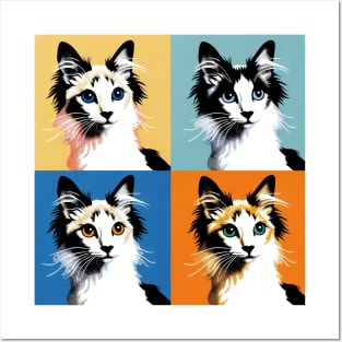 Japanese Bobtail Pop Art - Cat Lover Gift Posters and Art